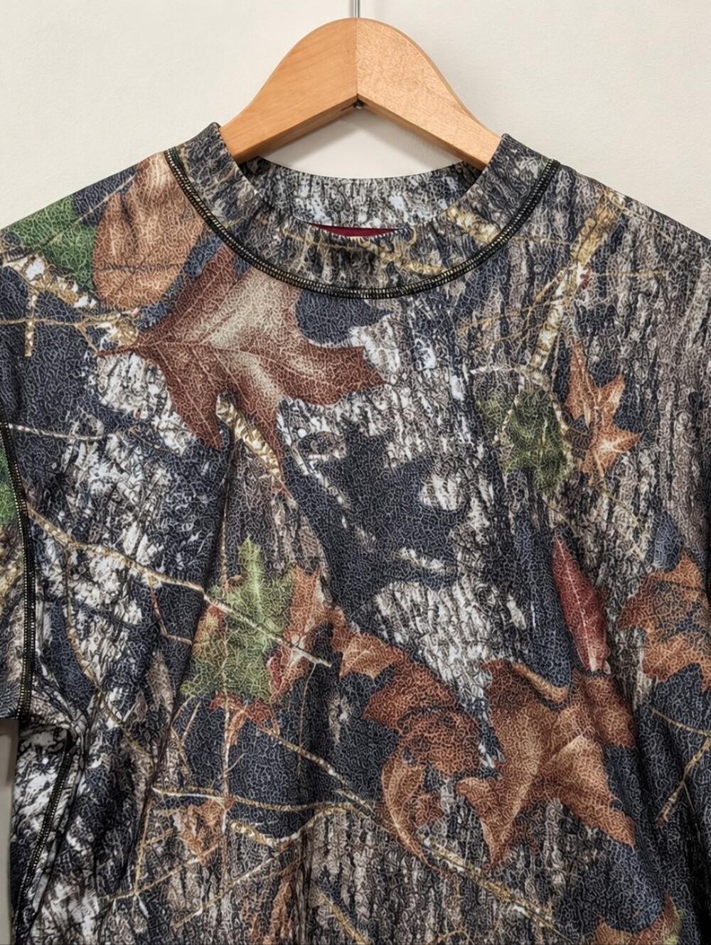 Ducks Unlimited 90s Camo Long Sleeve Shirt - Brown/Green Size Large